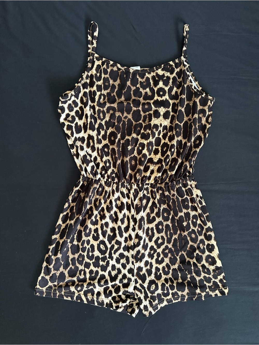 Leopard Print Girls' Romper from Shein - Brown/Black